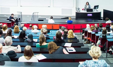 Students is a lecture theatre