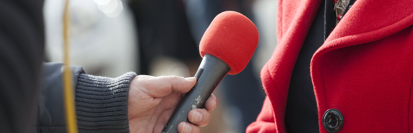 Man holding microphone