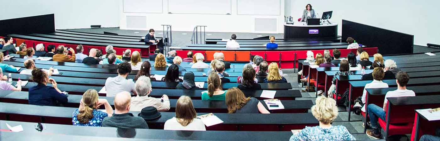 Students in a lecture theatre