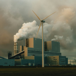 A photo of a wind turbine